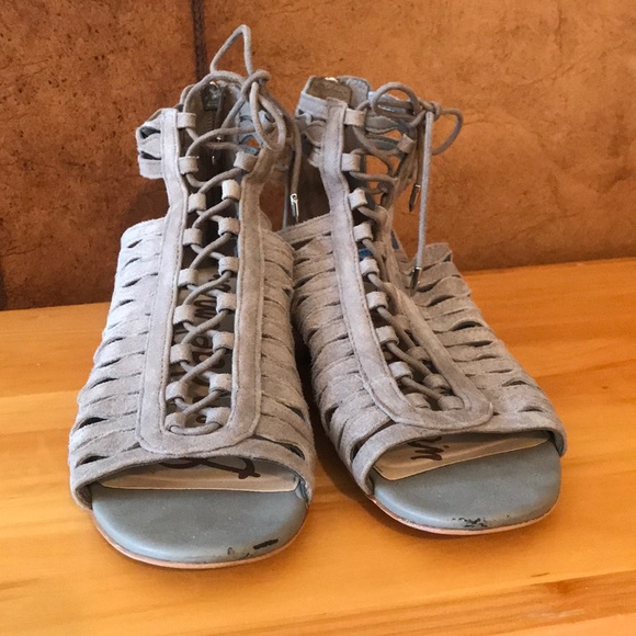 Sam Edelman Daleece Strappy Suede Flat Sandal - Picture 5 of 6